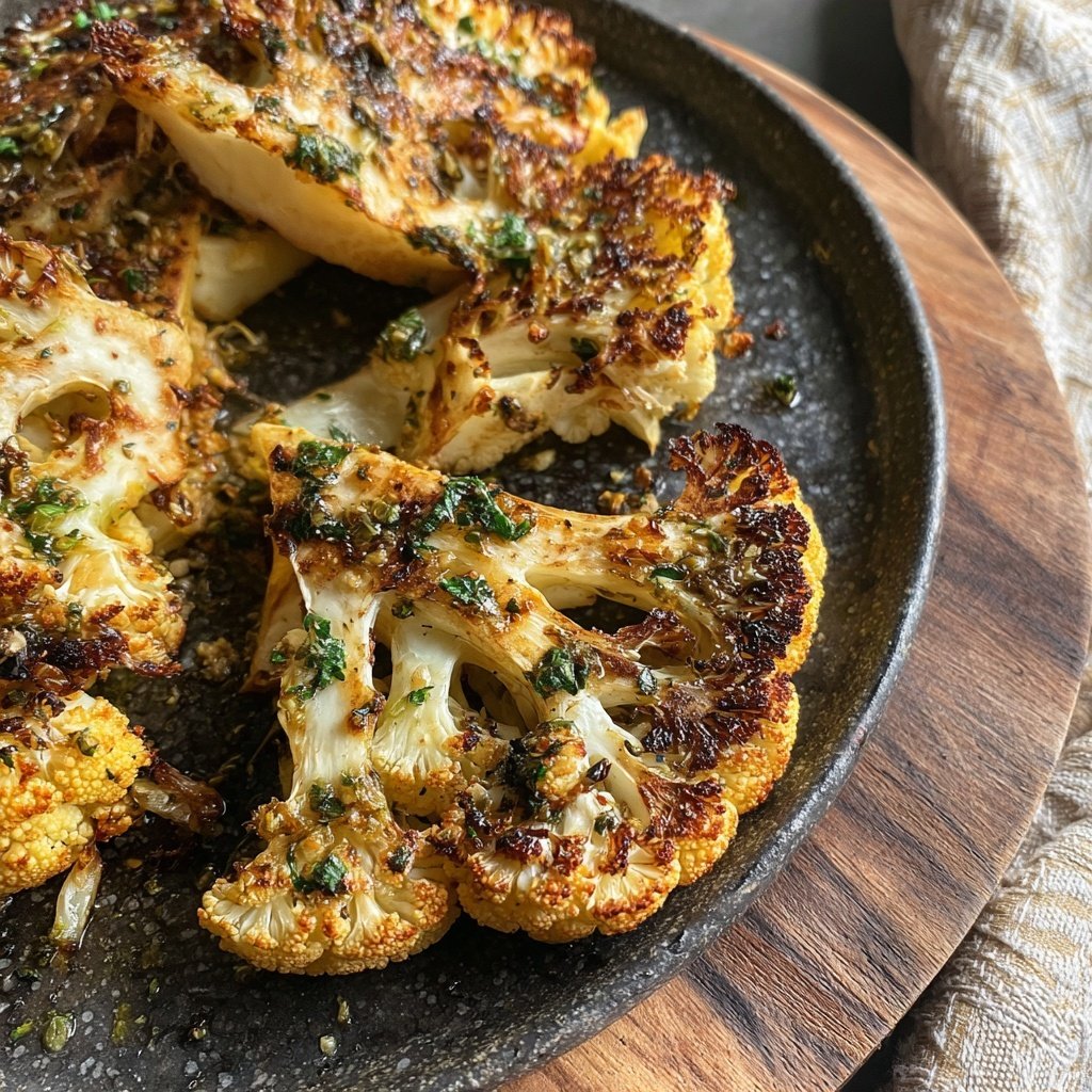 Healthy Dinner Roasted Cauliflower Steaks