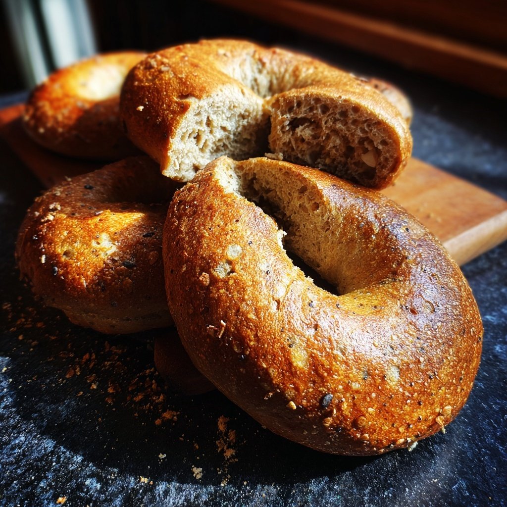 Protein Bagels With Whole Wheat Flour