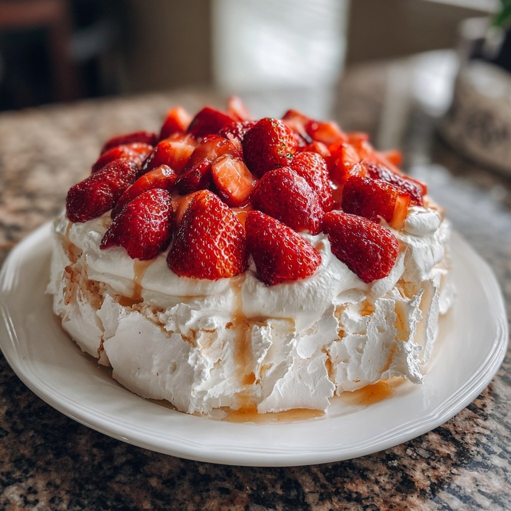 Light And Fluffy Strawberry Angel Food Dessert