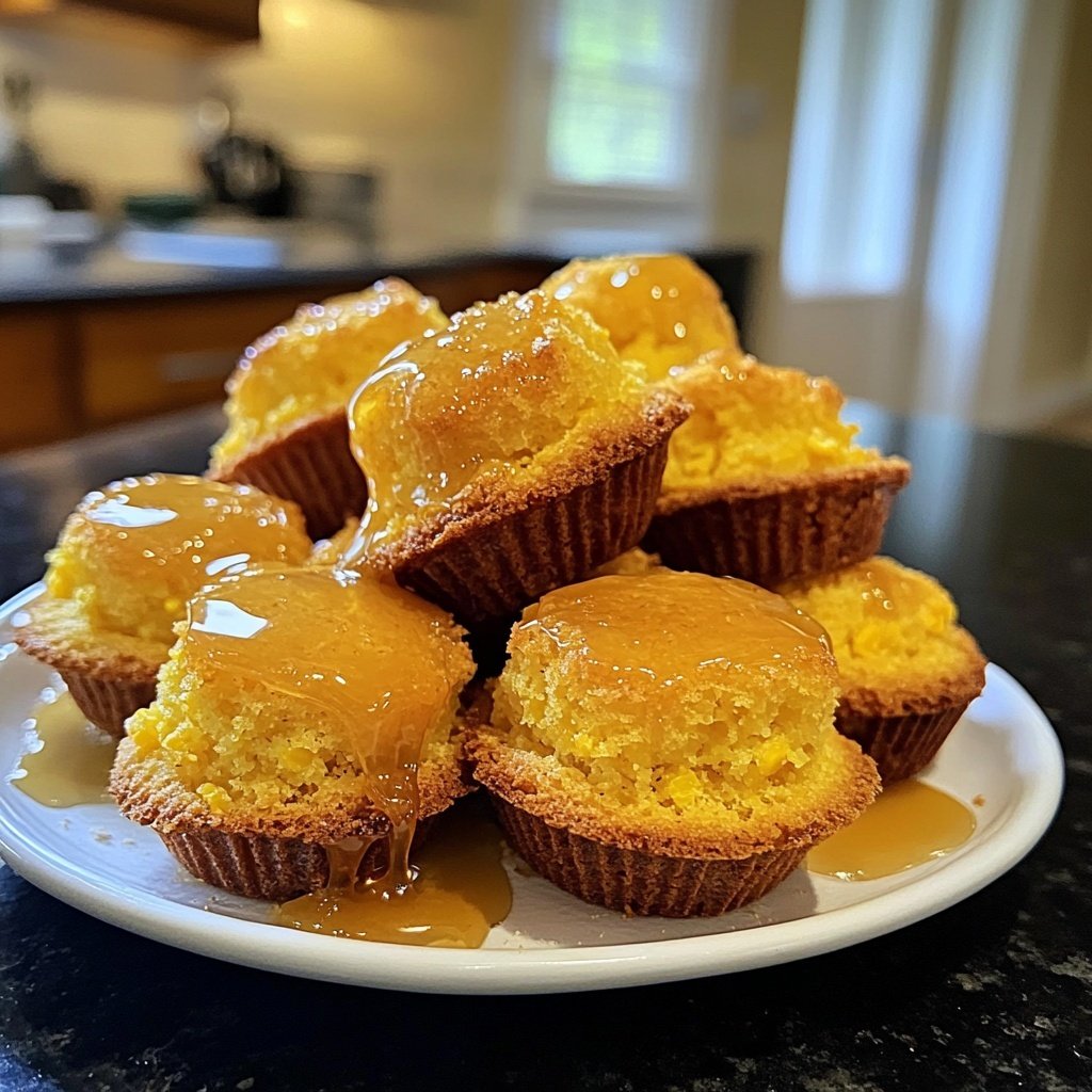 Southern-Style Honey Butter Cornbread Poppers 🌽✨ - Savory Splash