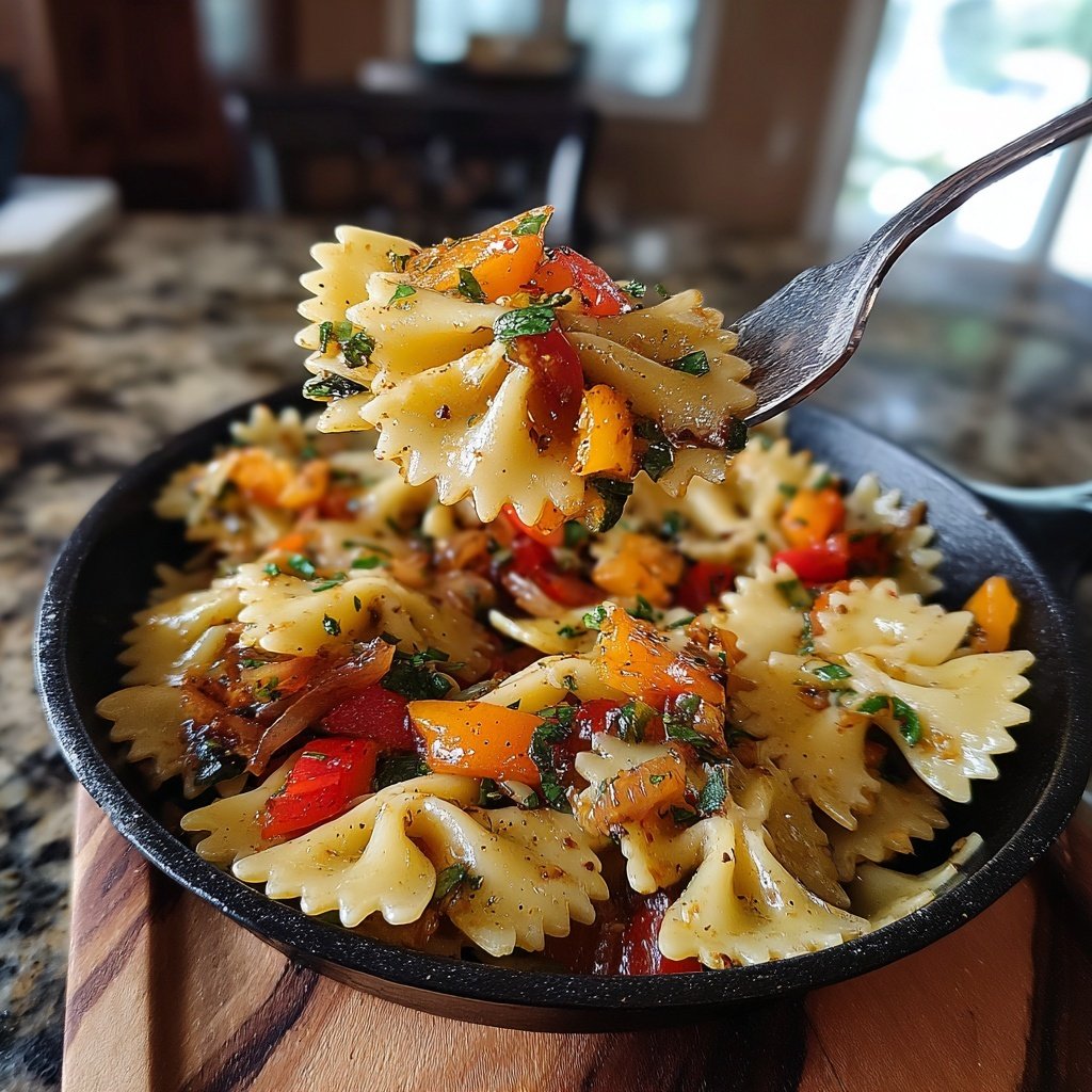 Bow Tie Pasta With Roasted Vegetables