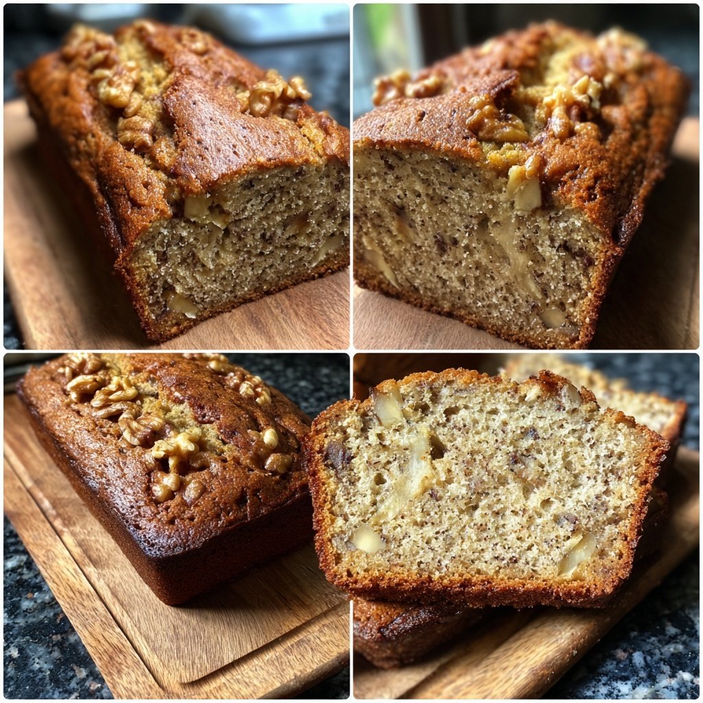 Classic Banana Bread With Walnuts