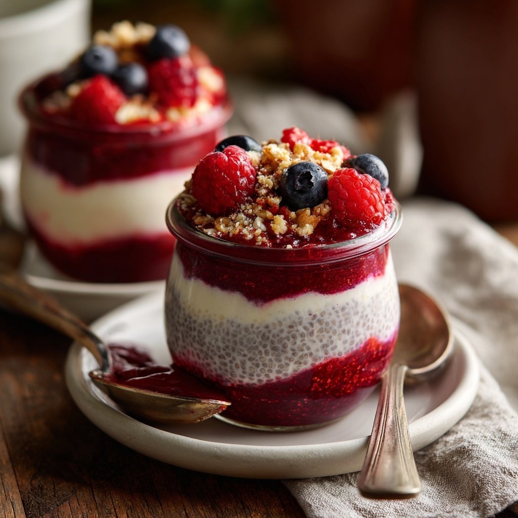 Berry Chia Yogurt Breakfast Cups