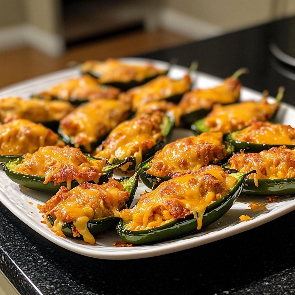 Jalapeno Poppers with Corn and Cheese