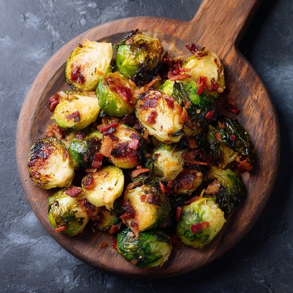 Roasted Brussels Sprouts With Bacon